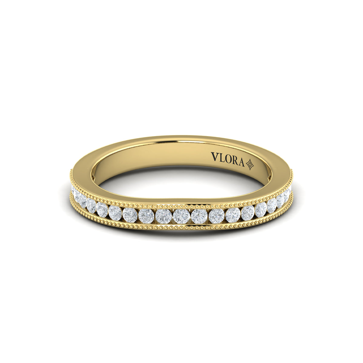 14kt Yellow Gold Womens Matching Wedding Band