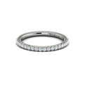 14K White Gold Emerald Cut Diamond Matching Wedding Band