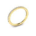14kt Yellow Gold Emerald Cut Diamond Womens Wedding Band