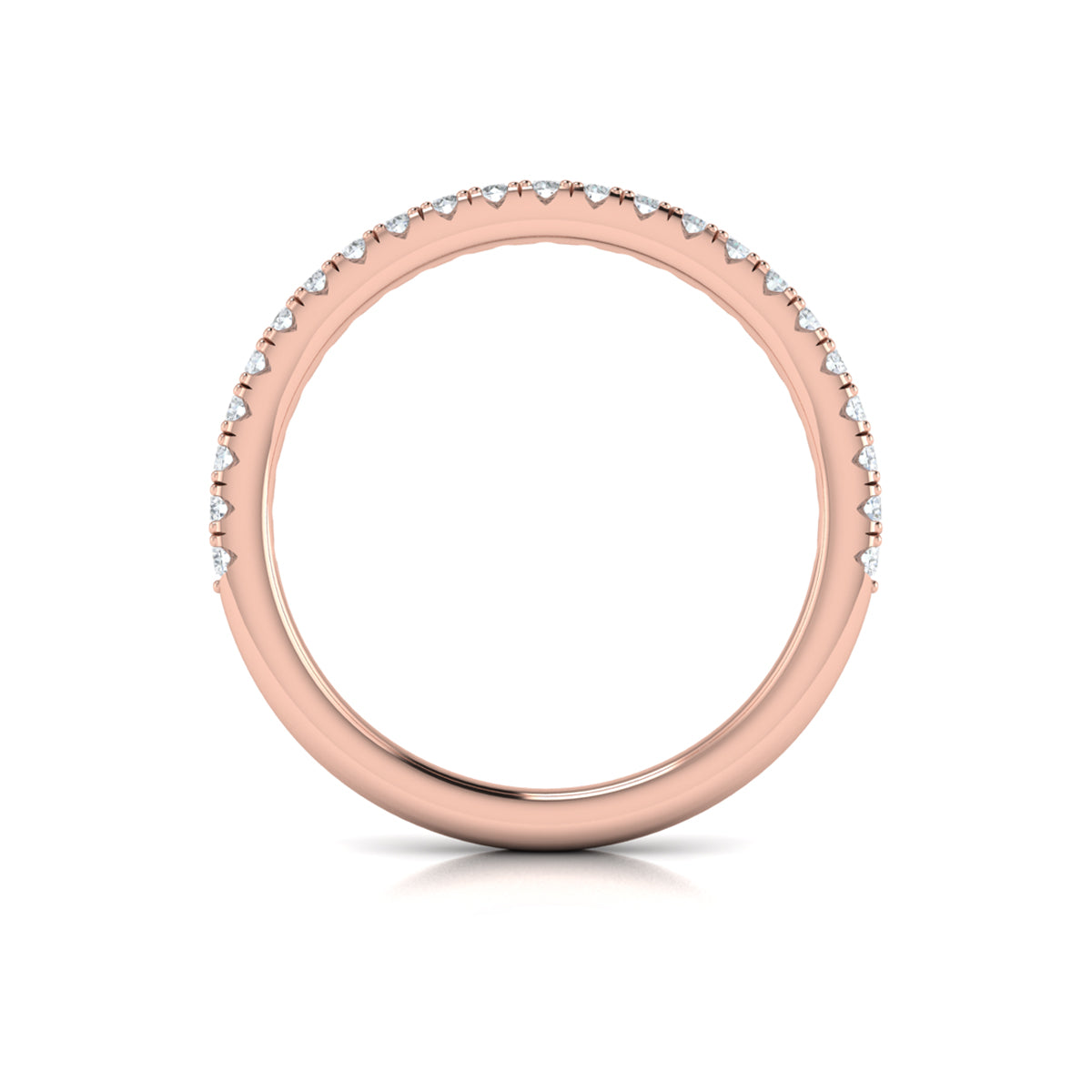 14kt Rose Gold Womens Matching Wedding Band