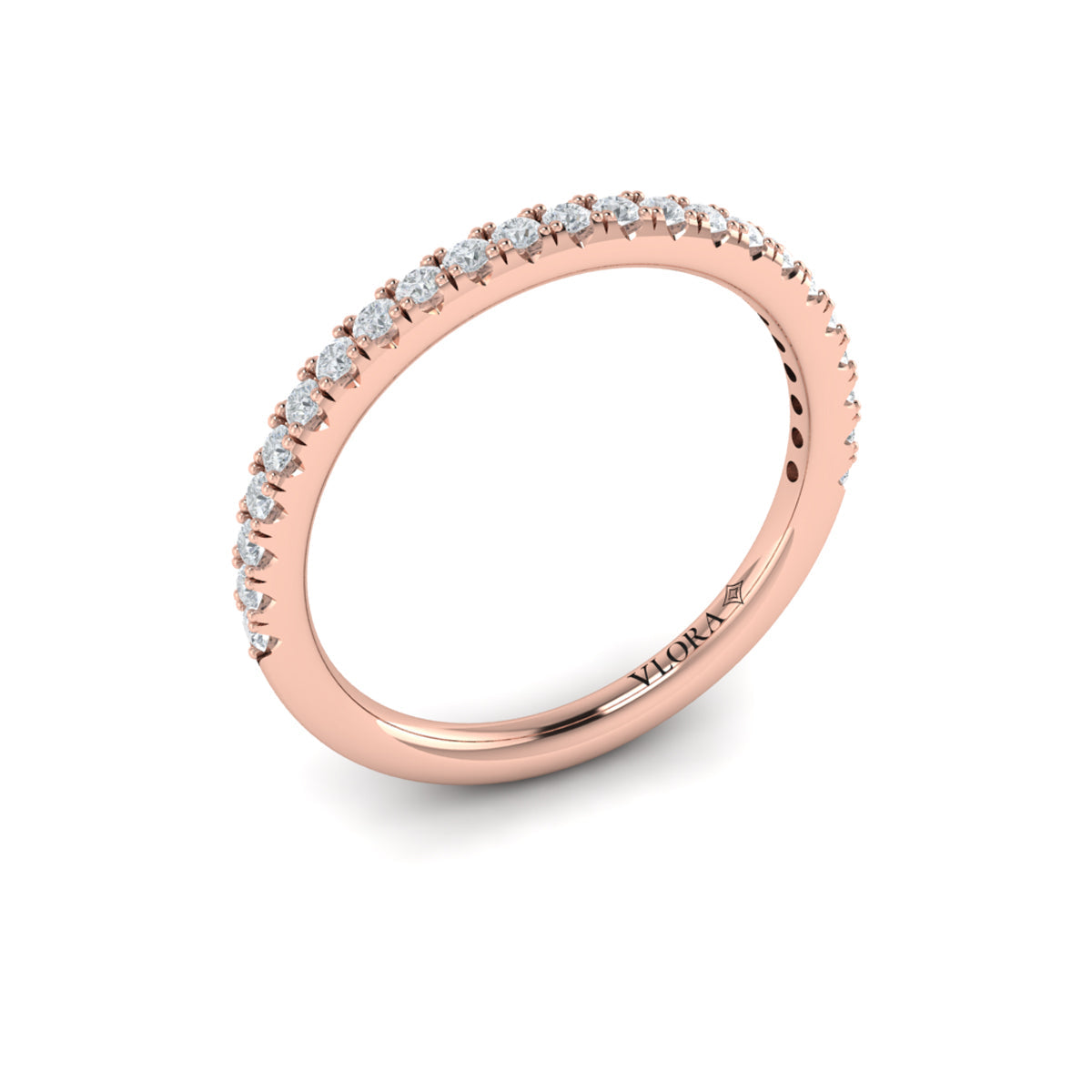 14kt Rose Gold Womens Matching Wedding Band