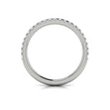 14K White Gold Diamond Womens Matching Wedding Band