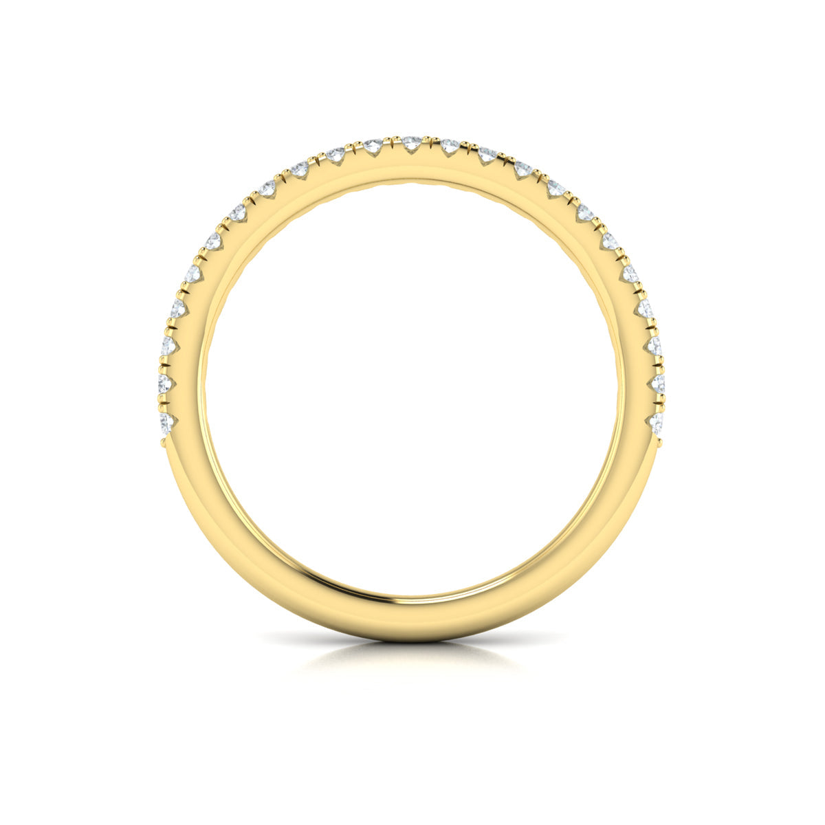 14kt Yellow Gold Womens Matching Wedding Band