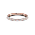 14kt Rose Gold Diamond Womens Matching Wedding Band