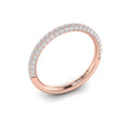 14kt Rose Gold Diamond Womens Matching Wedding Band