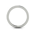 14K White Gold Oval Diamond Womens Wedding Band