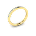 14kt Yellow Gold Oval Diamond Womens Matching Band