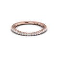 14kt Rose Gold Diamond Womens Matching Wedding Band