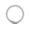 14K White Gold Diamond Womens Matching Wedding Band