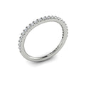 14K White Gold Diamond Womens Matching Wedding Band