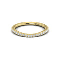 18kt Yellow Gold Diamond Womens Matching Wedding Band