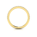 18kt Yellow Gold Diamond Womens Matching Wedding Band