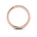 14kt Rose Gold Diamond Womens Matching Wedding Band