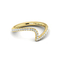 14kt Yellow Gold Diamond Womens Matching Wedding Band