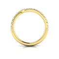 14kt Yellow Gold Diamond Womens Matching Wedding Band