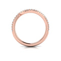 14kt Rose Gold Diamond Womens Matching Wedding Band