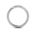 14K White Gold Diamond Womens Matching Wedding Band