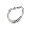 14K White Gold Diamond Womens Matching Wedding Band