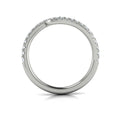 14K White Gold Diamond Womens Matching Wedding Band