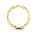 14kt Yellow Gold Diamond Womens Matching Wedding Band