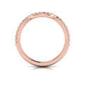 14kt Rose Gold Diamond Womens Wedding Band