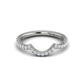 14K White Gold Diamond Womens Matching Wedding Band