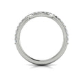 14K White Gold Diamond Womens Matching Wedding Band