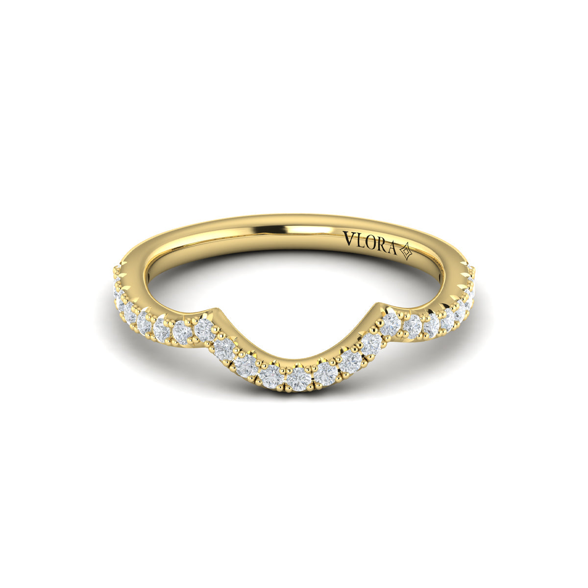 14kt Yellow Gold Womens Matching Wedding Band