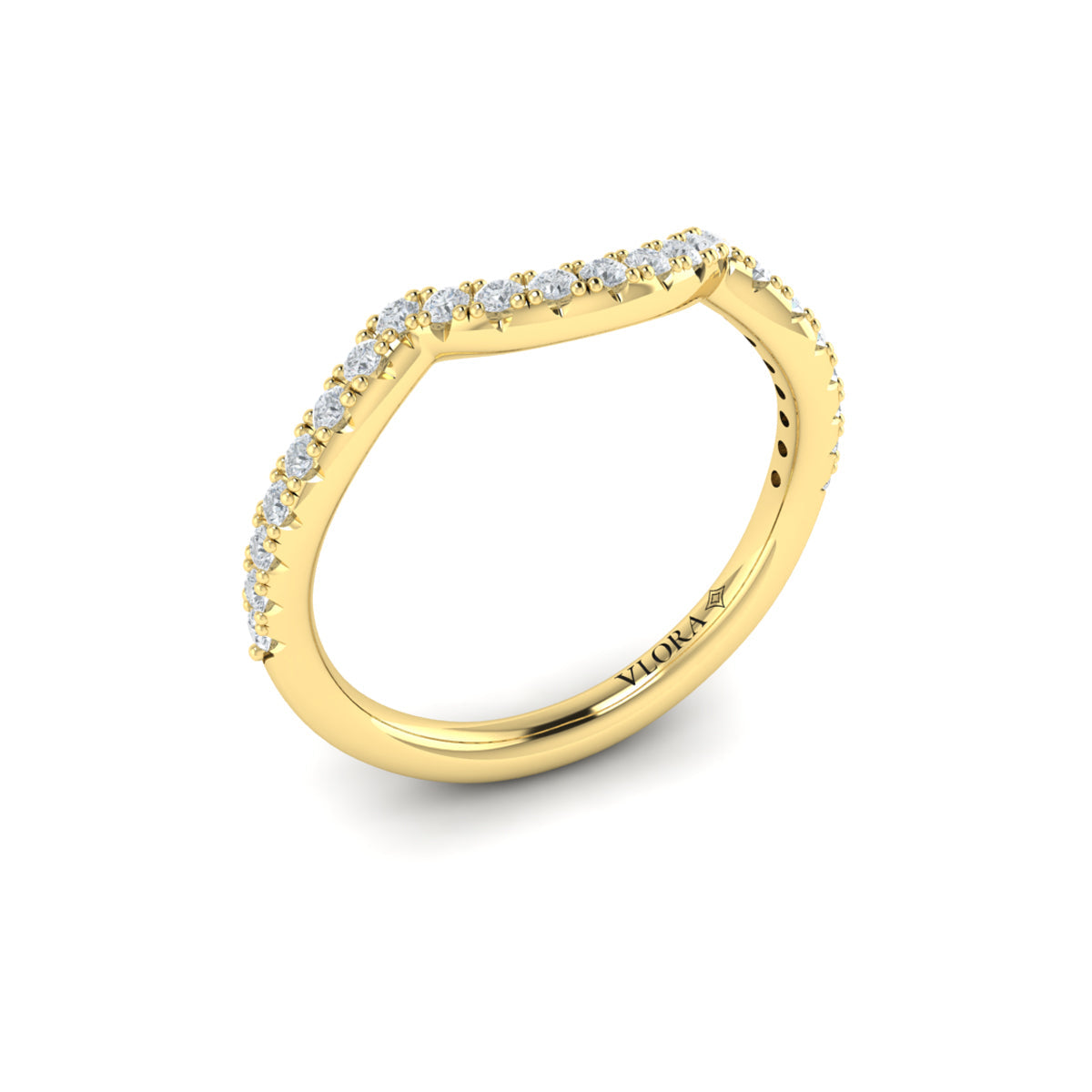 14kt Yellow Gold Womens Matching Wedding Band