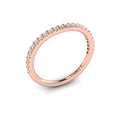14kt Rose Gold Diamond Womens Matching Wedding Band