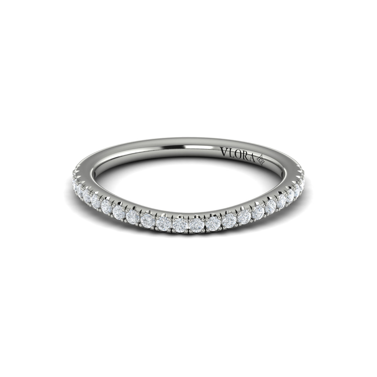 14K White Gold Diamond Matching Wedding Band