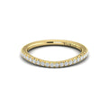 14kt Yellow Gold Diamond Womens Matching Wedding Band