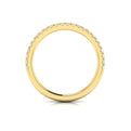 14kt Yellow Gold Diamond Womens Matching Wedding Band