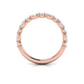 18kt Rose Gold Womens Matching Wedding Band Ring