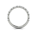 14K White Gold Diamond Womens Matching Wedding Band