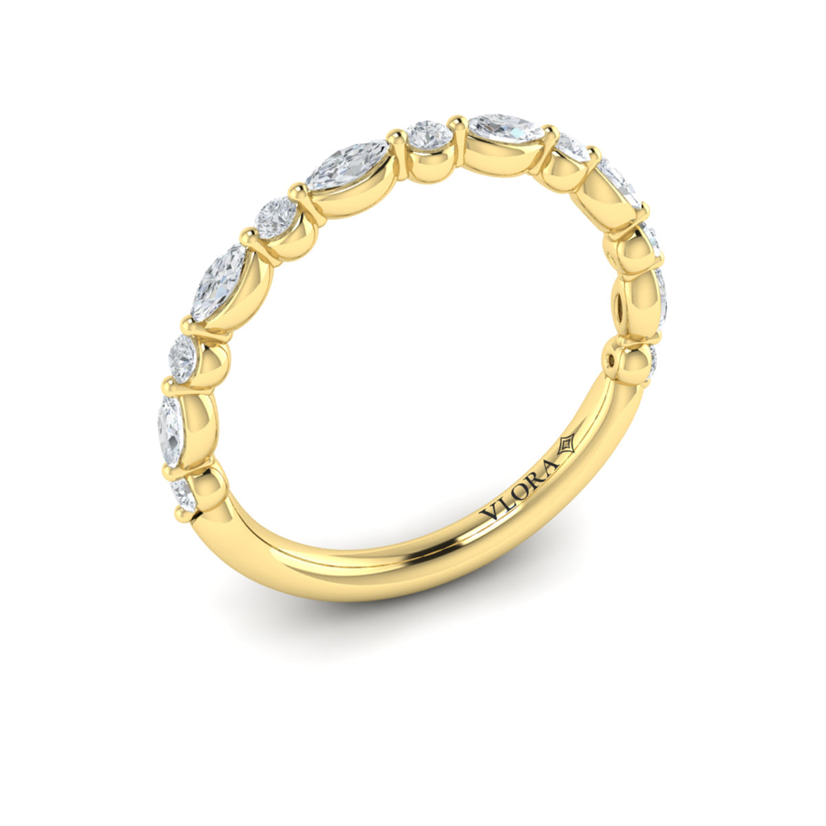 14kt Yellow Gold Womens Matching Wedding Band Ring