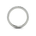 14K White Gold Diamond Womens Matching Wedding Band