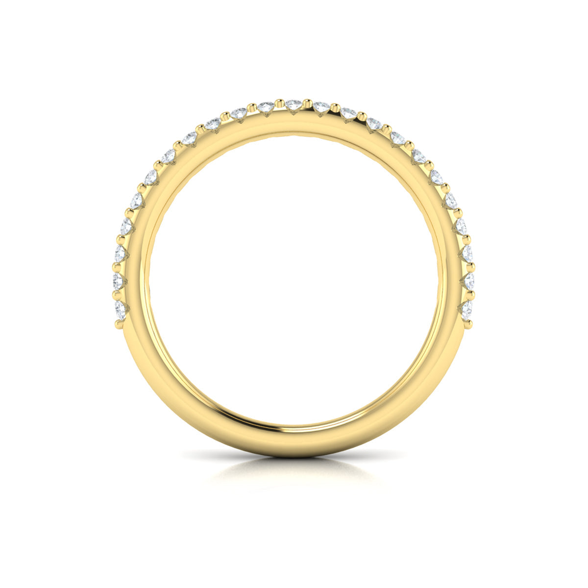 14kt Yellow Gold Womens Matching Wedding Band
