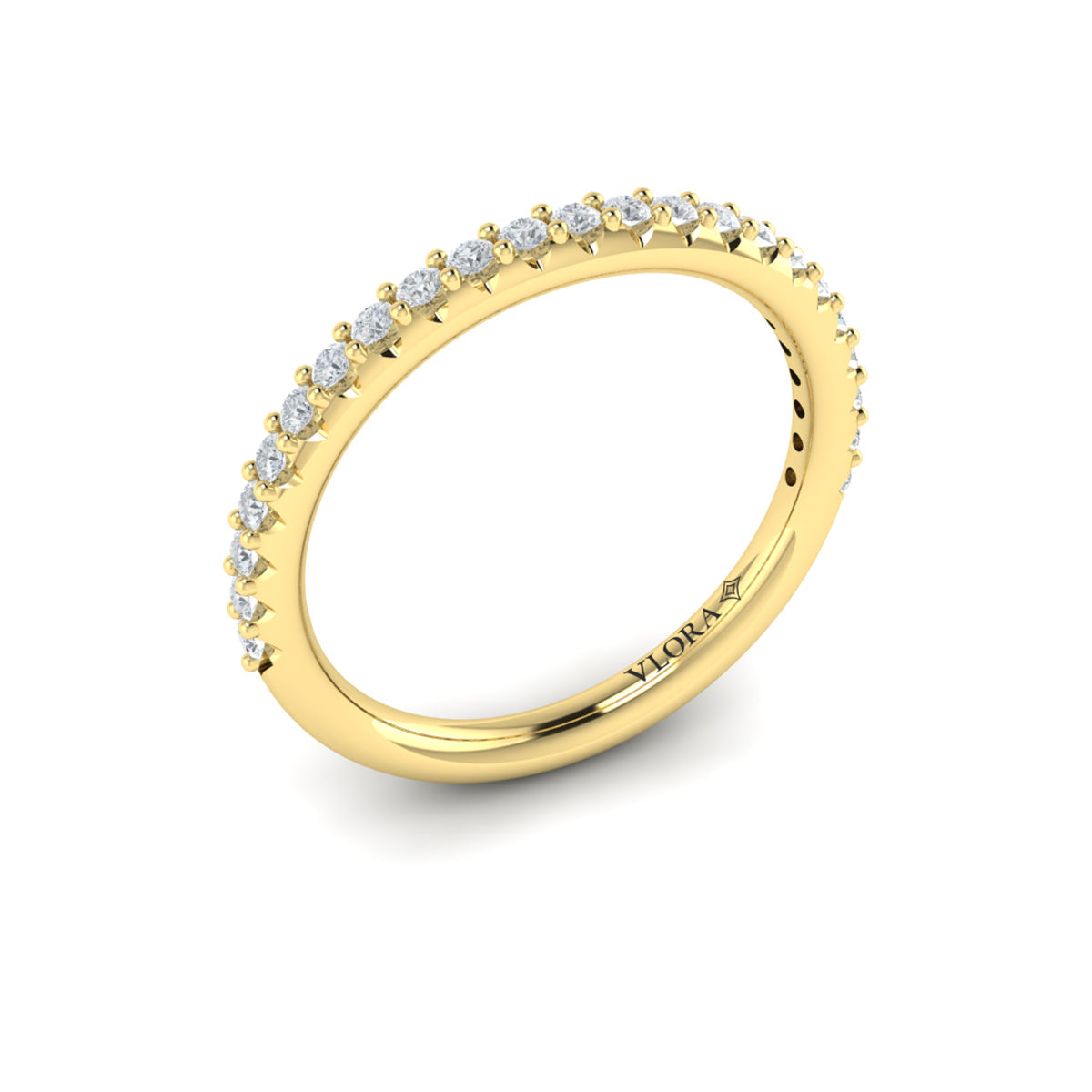 14kt Yellow Gold Womens Matching Wedding Band