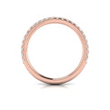 14kt Rose Gold Diamond Womens Matching Wedding Band