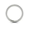14K White Gold Diamond Womens Matching Wedding Band