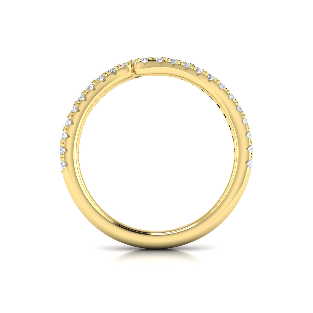 14kt Yellow Gold Womens Matching Wedding Band