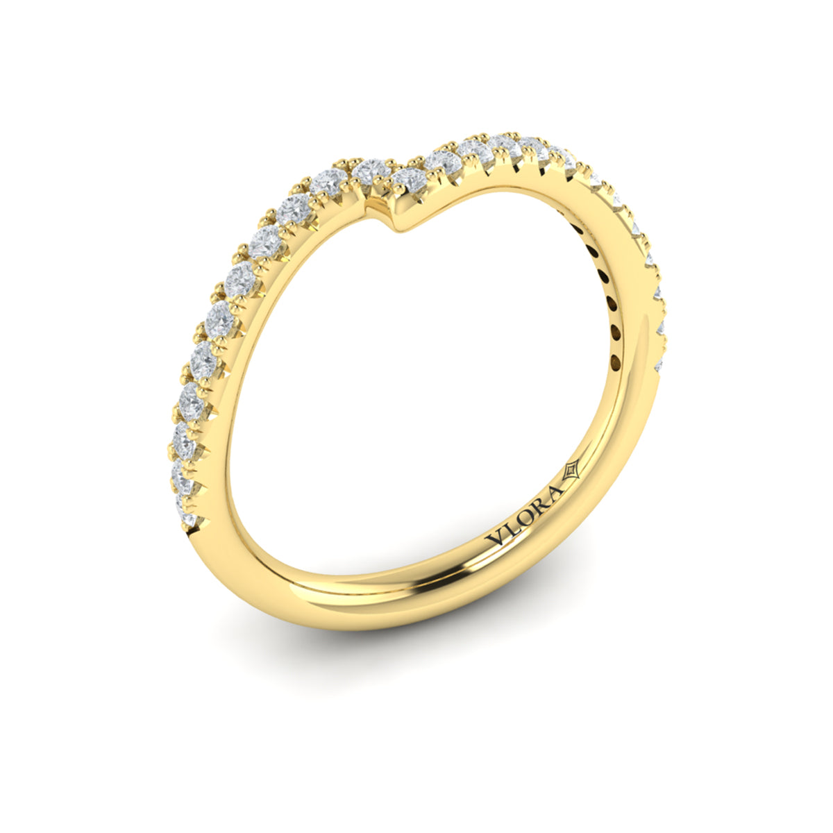 14kt Yellow Gold Womens Matching Wedding Band