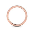 14kt Rose Gold Diamond Womens Matching Wedding Band