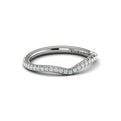 14K White Gold Diamond Womens Matching Wedding Band
