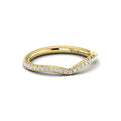 14kt Yellow Gold Diamond Womens Matching Wedding Band