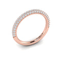 14kt Rose Gold Diamond Womens Matching Wedding Band