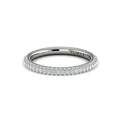 14K White Gold Diamond Micropave Matching Wedding Band