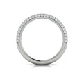 14K White Gold Diamond Micropave Matching Wedding Band