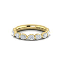 14kt Yellow Gold Womens Matching Oval Wedding Band